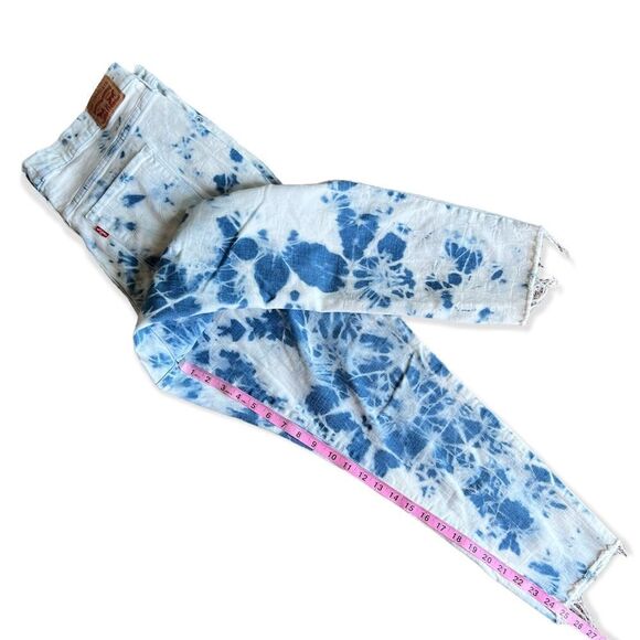 Levi's 721 High Rise Tie Dye Ankle Skinny Jeans - Picture 10 of 12